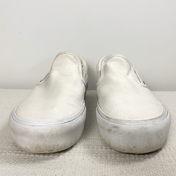 Vans Classic White Slip-On Shoes Mens 8 Womens 9.5 main image 11
